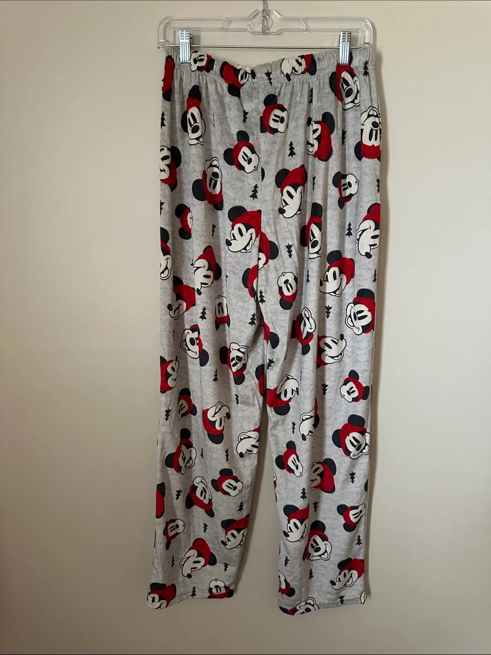 Gray Mickey Mouse Pattern Pajama Pants - Picture 2 of 2